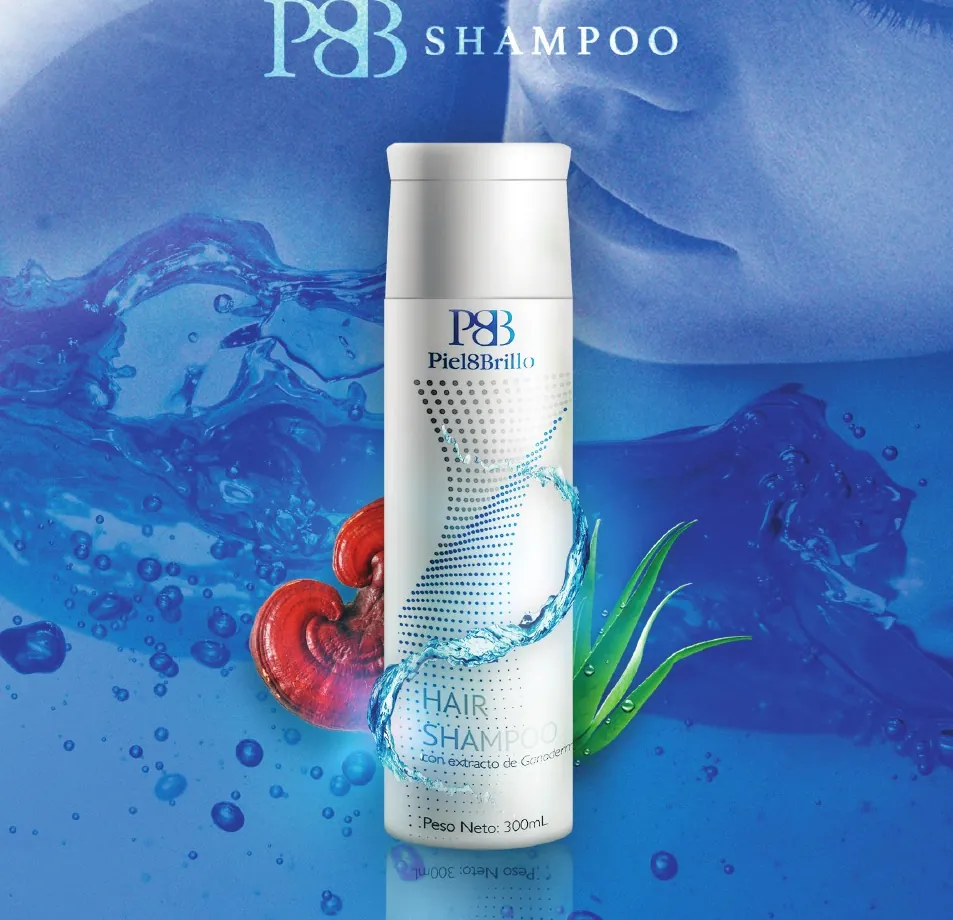 Shampoo Piel & Brillo — Shampoo con Ganoderma lucidum y aloe vera, libre de sal